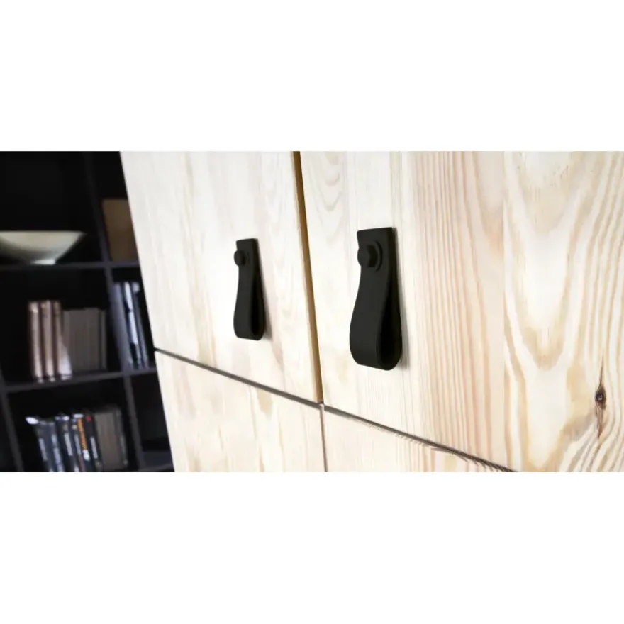 Knop Noah zwart 28mm