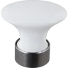 Knop Ovaal wit 32mm