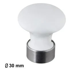 Knop Porselein wit 30mm