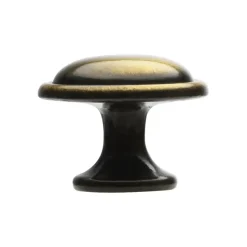 Knop Quinty messing antiek 29mm