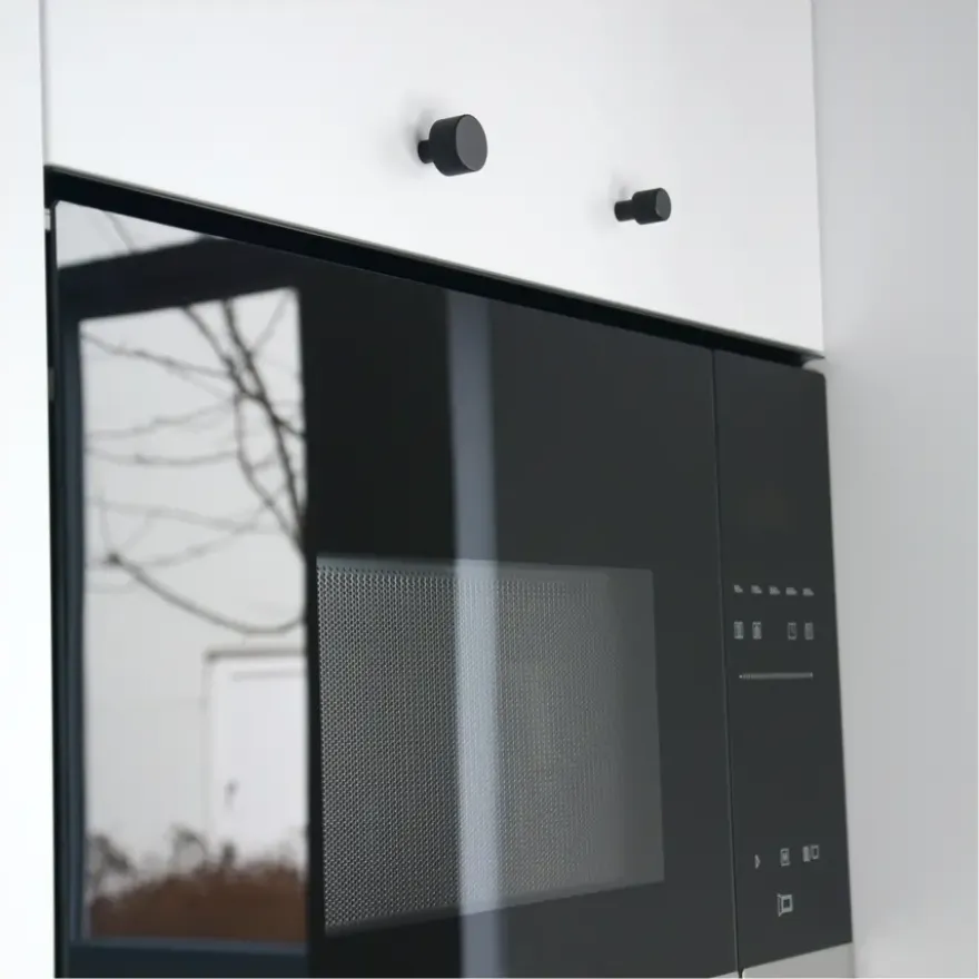 Knop Rana zwart 25mm