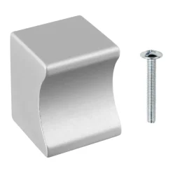 Knop Vierkant aluminium 19mm