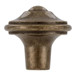 Knop Violet messing antiek 31mm