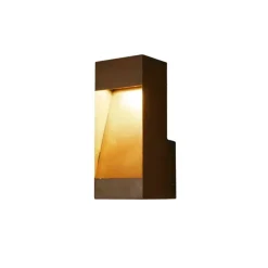 KonstSmide buiten wandlamp Rho 8W LED 1-lichtslamp roestbruin