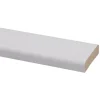 Koplat MDF recht wit gegrond 12x45mm 270cm