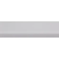 Koplat MDF recht wit gegrond 12x45mm 270cm