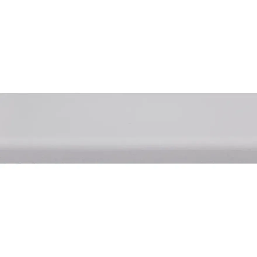 Koplat MDF recht wit gegrond 12x45mm 270cm