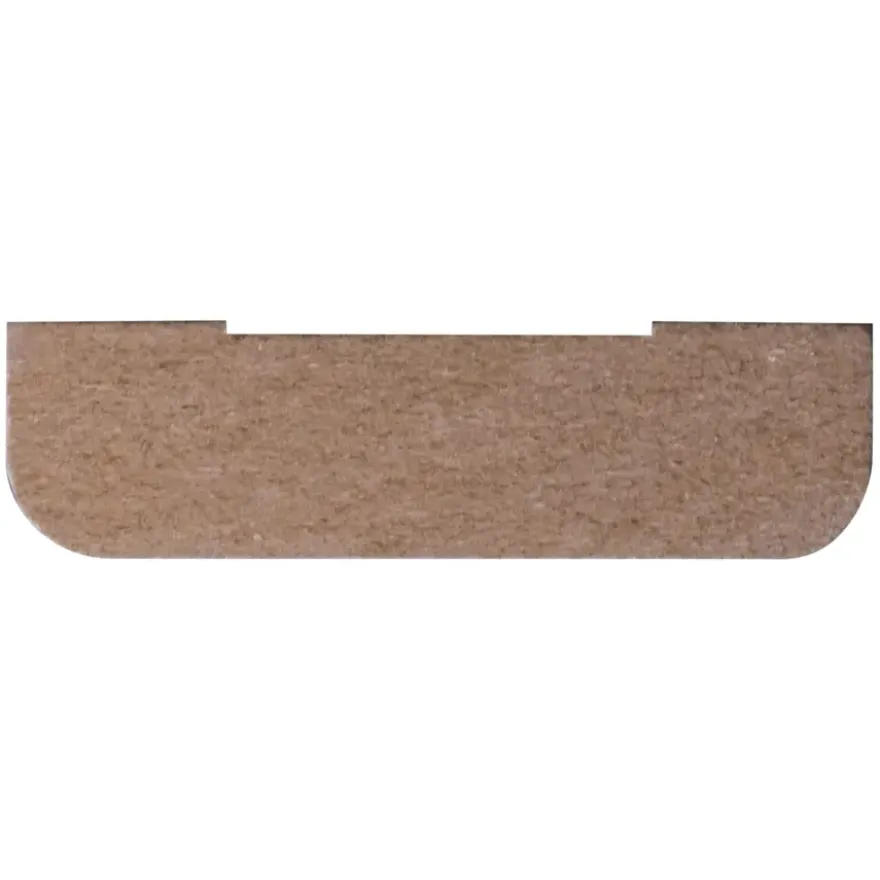 Koplat MDF recht wit gegrond 12x45mm 270cm