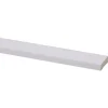 Koplat MDF schuin wit gegrond 12x45mm 270cm