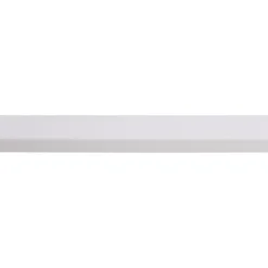 Koplat MDF schuin wit gegrond 12x45mm 270cm