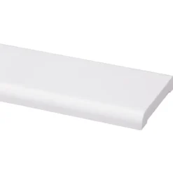 Koplat recht grenen wit gelakt 12x68mm 270cm