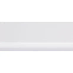 Koplat recht grenen wit gelakt 12x68mm 270cm
