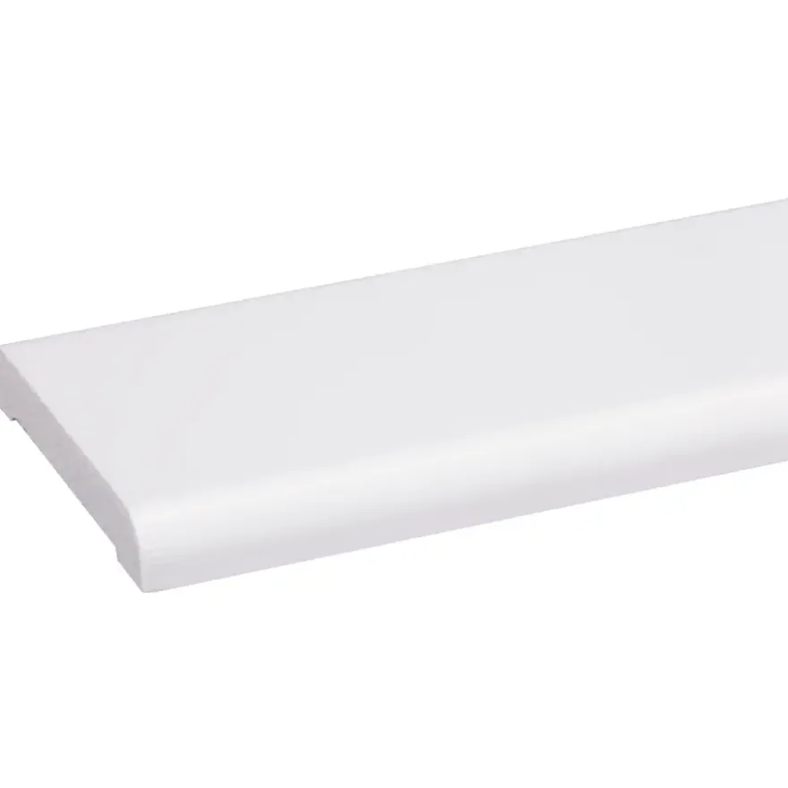 Koplat recht grenen wit gelakt 12x68mm 270cm