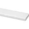Koplat recht grenen wit gelakt 12x45mm 270cm