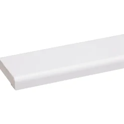 Koplat recht grenen wit gelakt 12x45mm 270cm