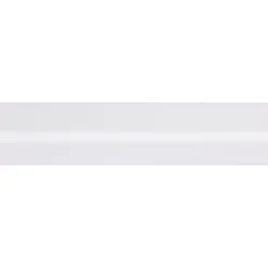 Koplat schuin grenen wit gelakt 12x34mm 270cm
