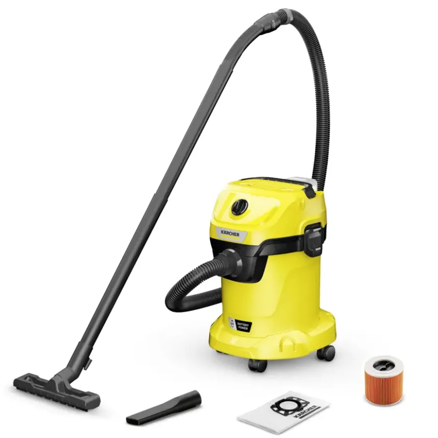 Kärcher 18V nat- en droogzuiger 17L WD3 (zonder accu)