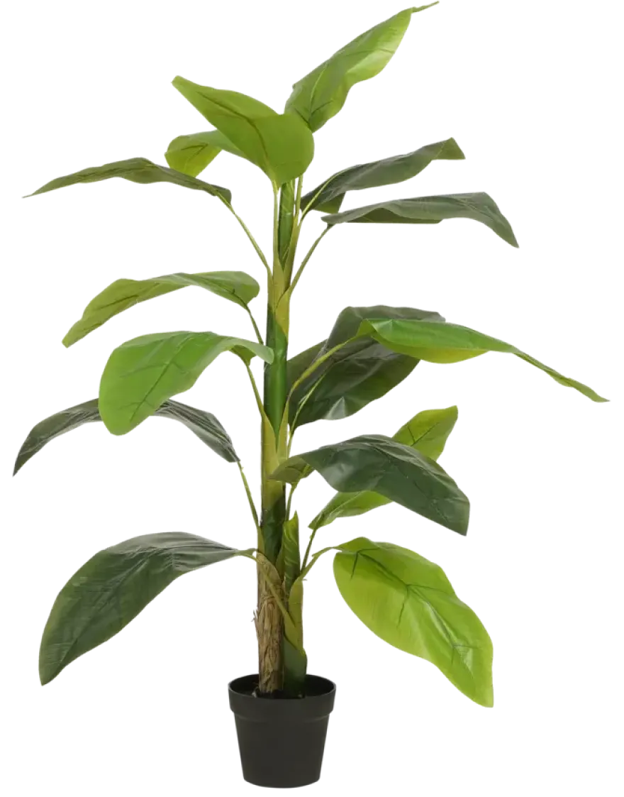 Kunstplant Strelitzia in pot groen - h150xd40cm