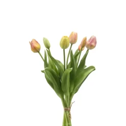 Kunsttulp bundel 40 cm perzik 7 stuks