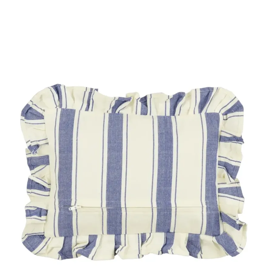 Kussen blauw - l35xb25xh10cm