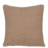 Kussen effen beige 45 x 45 cm