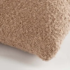 Kussen effen beige 45 x 45 cm