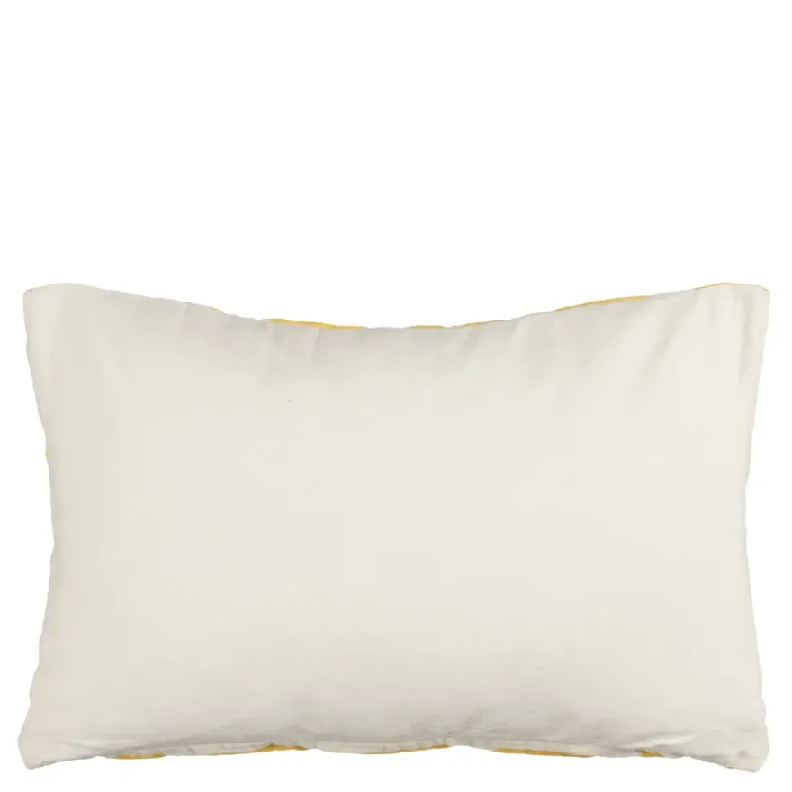 Kussen geel scallopes - l55xb35xh10cm