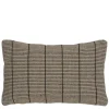 Kussen geribbeld taupe 55 x 35 cm