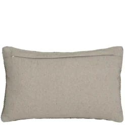 Kussen geribbeld taupe 55 x 35 cm