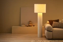 Kussen geribbeld taupe 55 x 35 cm