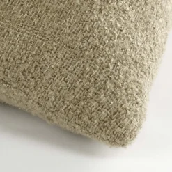 Kussen geweven structuur beige 45 x 45 cm