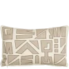 Kussen graphic beige - l55xb35xh10cm