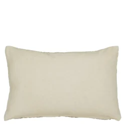 Kussen graphic beige rood 55 x 35 cm
