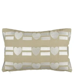 Kussen hart beige - l55xb35xh10cm
