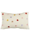 Kussen hart off white - l55xb35xh10cm
