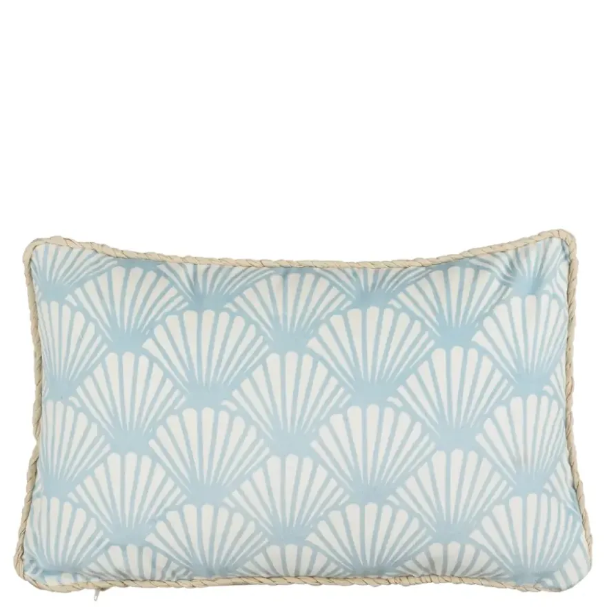 Kussen licht blauw - l55xb35xh10cm