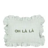 Kussen Oh La La l.blauw - l35xb25xh10cm