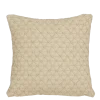 Kussen print driehoek beige 45 x 45 cm