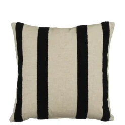 Kussen streep antraciet - l45xb45xh10cm