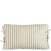 Kussen streep donker bruin - l55xb35xh10cm
