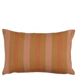 Kussen streep licht bruin - l55xb35xh10cm