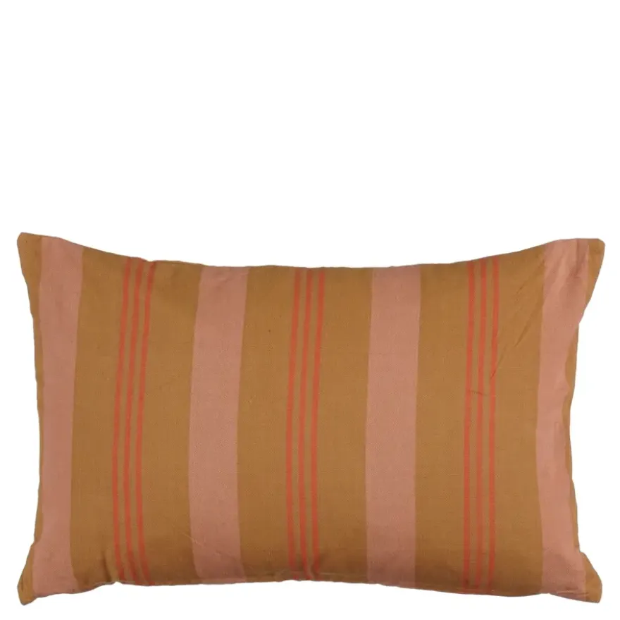 Kussen streep licht bruin - l55xb35xh10cm