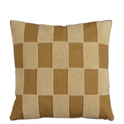 Kussen streep licht bruin - l45xb45xh10cm