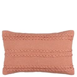 Kussen streep licht bruin - l55xb35xh10cm