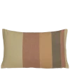 Kussen streep motief aardetinten 55 x 35 cm