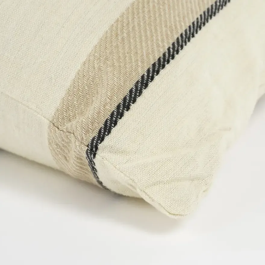 Kussen streep off white - l55xb35xh10cm