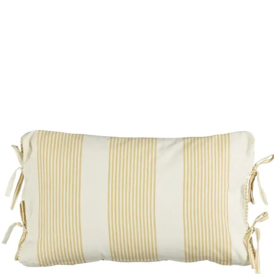 Kussen streep oker - l55xb35xh10cm