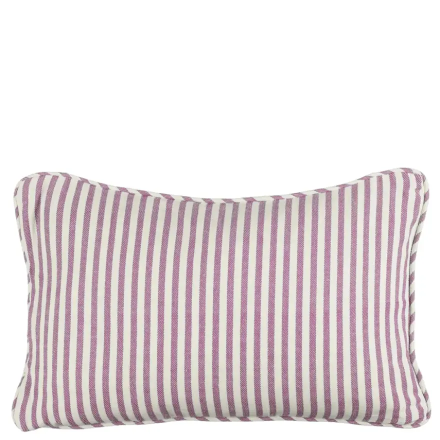 Kussen streep paars - l55xb35xh10cm