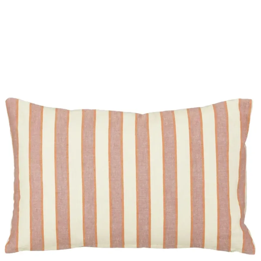 Kussen streep roze - l55xb35xh10cm