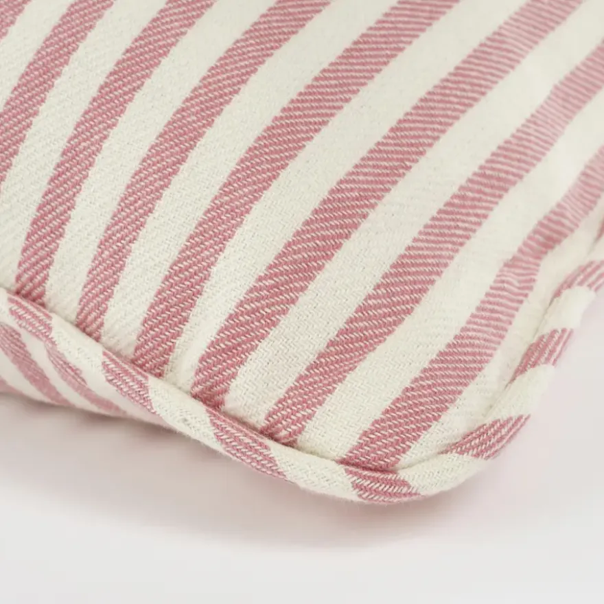 Kussen streep roze - l55xb35xh10cm